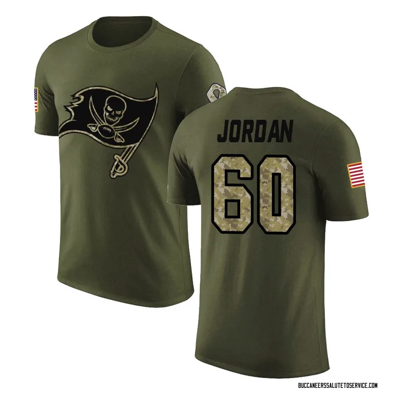 Youth Mike Jordan Tampa Bay Buccaneers Legend Olive Salute to Service T-Shirt