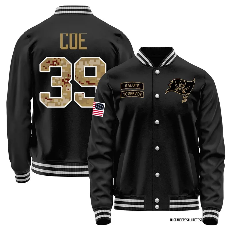 Youth Ryan Coe Tampa Bay Buccaneers Black Salute to Service Sideline Performance Jacket