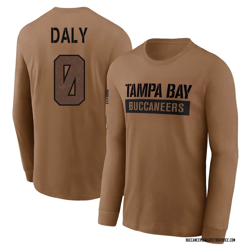Youth Scott Daly Tampa Bay Buccaneers Brown 2023 Salute To Service Long Sleeve T-Shirt