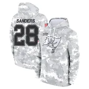 Youth Shilo Sanders Tampa Bay Buccaneers Camo Arctic 2024 Salute to Service Club Fleece Pullover Hoodie