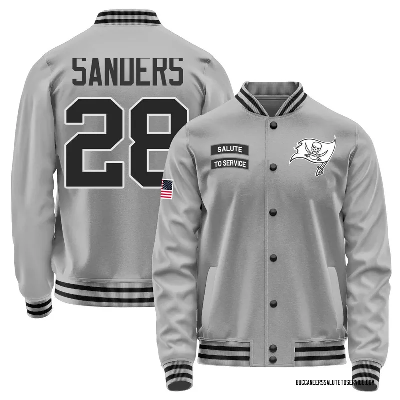 Youth Shilo Sanders Tampa Bay Buccaneers Gray Salute to Service Performance Jacket
