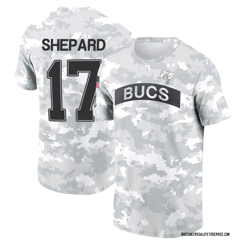 Youth Sterling Shepard Tampa Bay Buccaneers Camo Arctic 2024 Salute to Service Performance T-Shirt